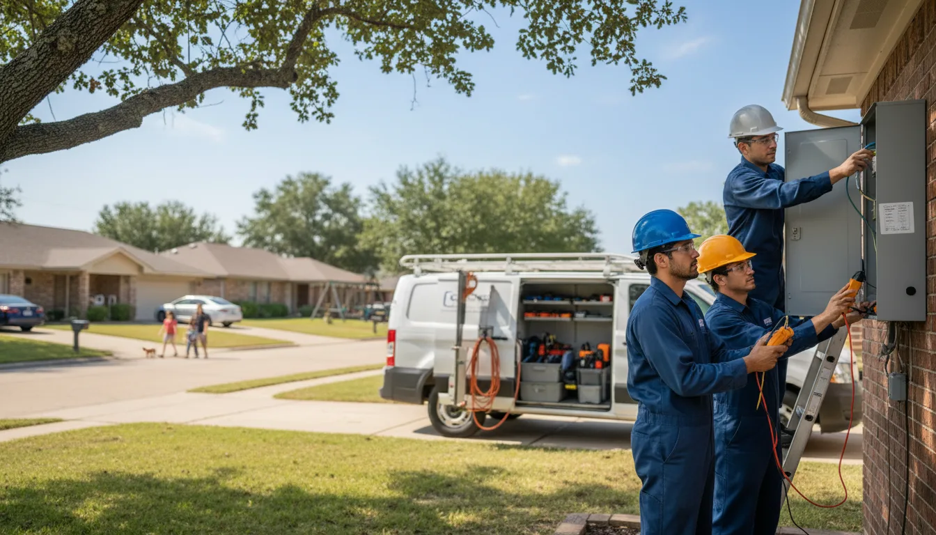 Certified electrician providing emergency electrical services in Hustisford, WI